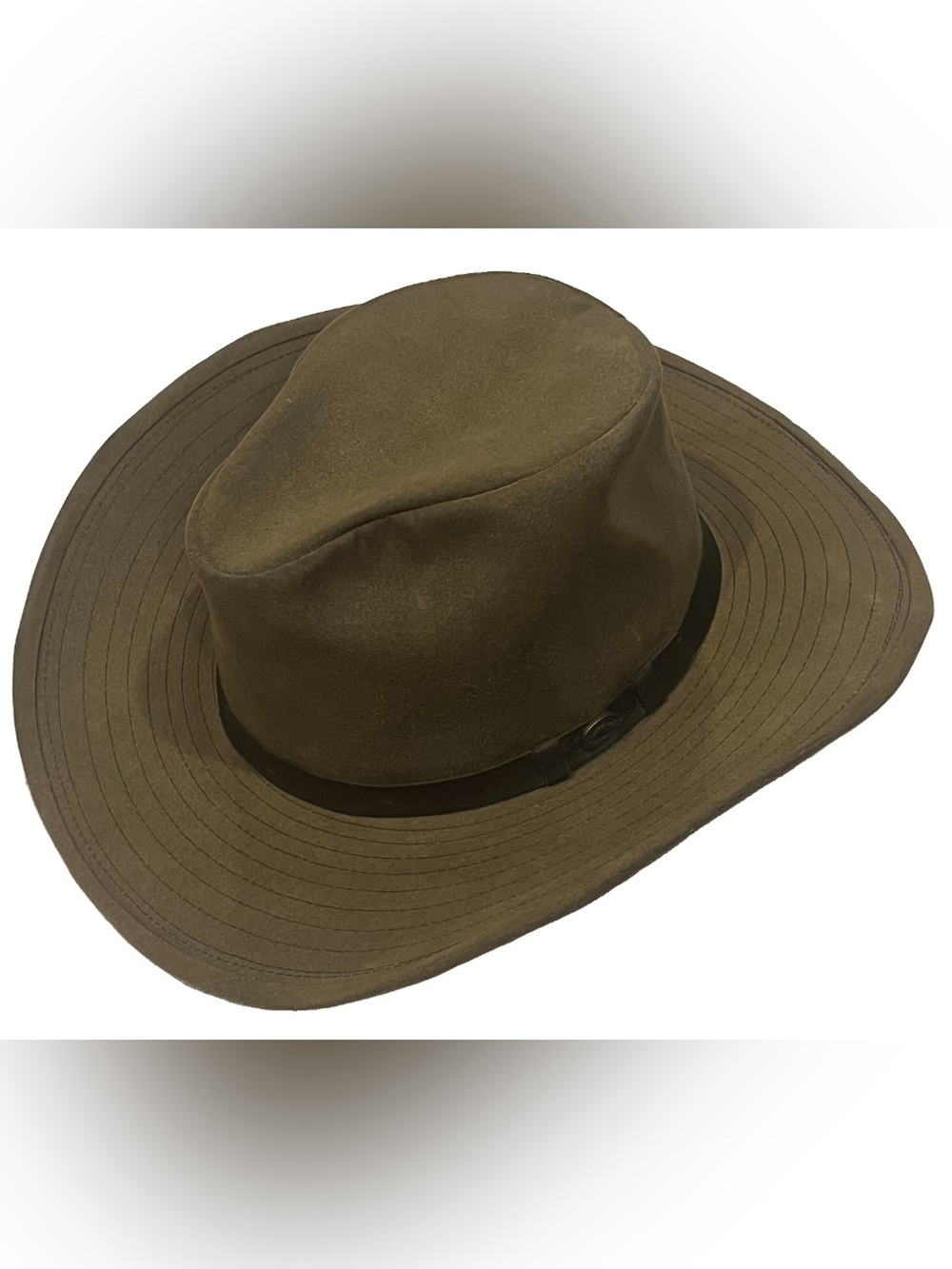 The Australian Outback Collection Men’s Olive Wide Brim Outback Hat L Outdoor
